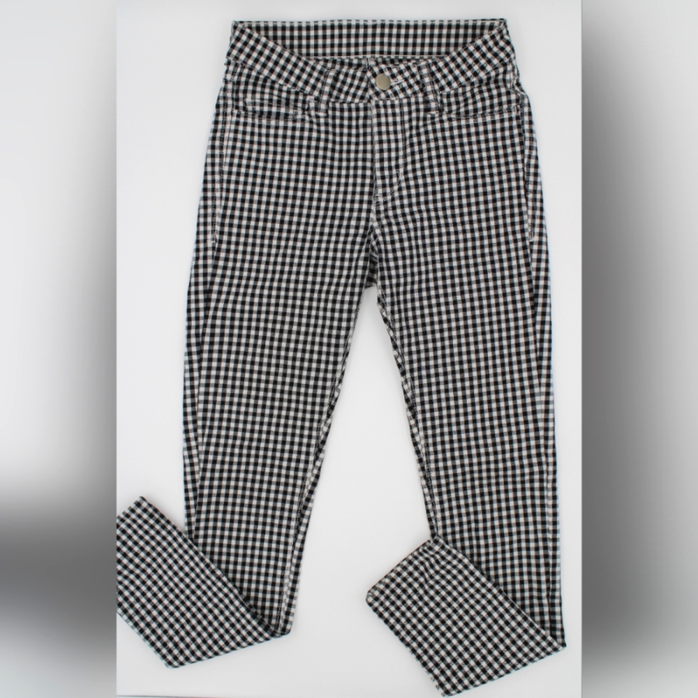 Lowry's Farm Black & White Checker Cropped Jeans – Women’s XS - Picture 1 of 6